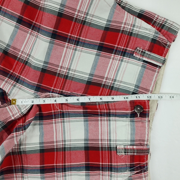 Plugged Clothing men's cotton plaid shorts size 32 - Picture 7 of 9